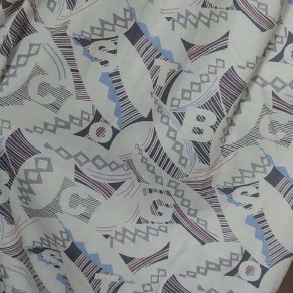 Men's plus size XXXL lounge pajamas pants white geometric pattern - Picture 2 of 5